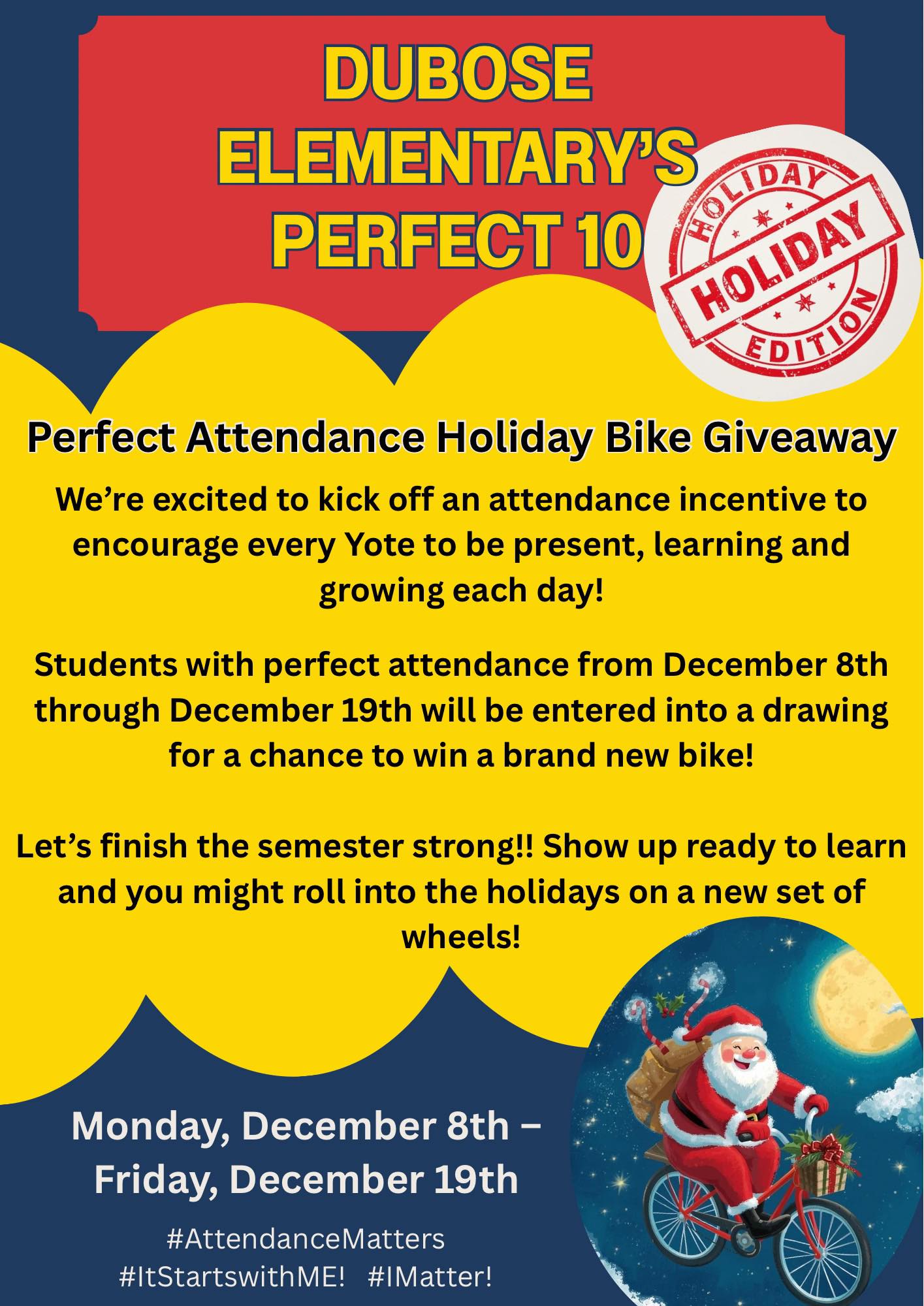 Perfect 10 Attendance Challenge